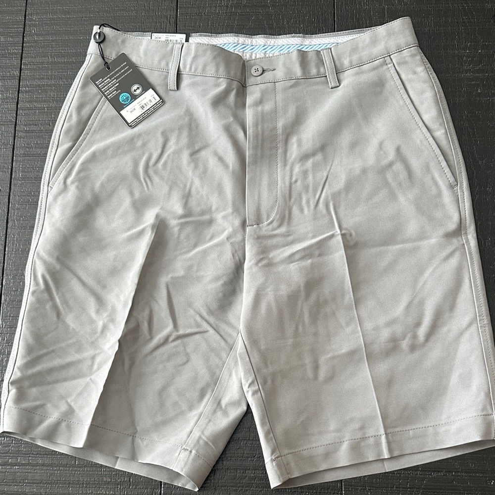 FootJoy Men's Tan Flat Front Shorts